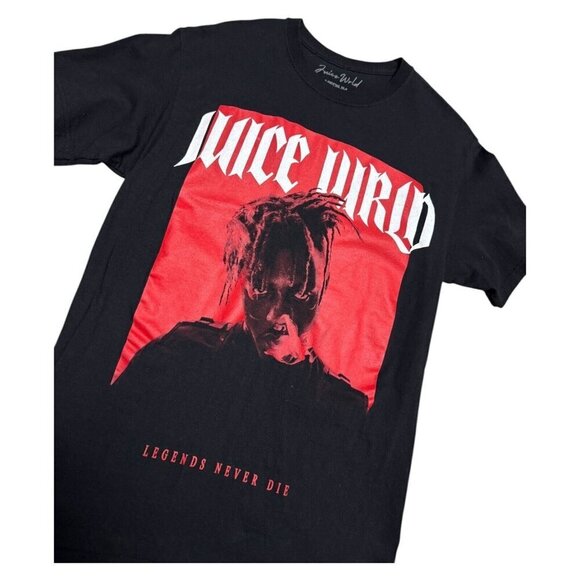 JUICE WRLD Streetwear Rap Music Tee Shirt Mens Medium - Picture 3 of 4